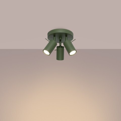 Plafon RING 3P zielony oliwkowy Plafon RING 3P zielony oliwkowy