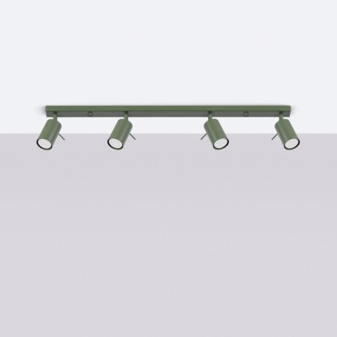 Plafon RING 4L zielony oliwkowy Plafon RING 4L zielony oliwkowy