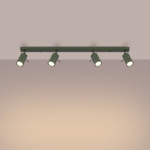 Plafon RING 4L zielony oliwkowy Plafon RING 4L zielony oliwkowy