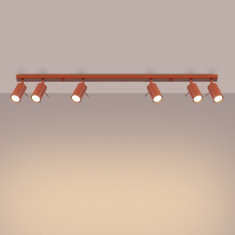 Plafon RING 6L ochra czerwona Plafon RING 6L ochra czerwona