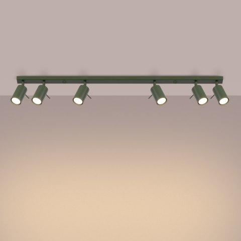 Plafon RING 6L zielony oliwkowy Plafon RING 6L zielony oliwkowy