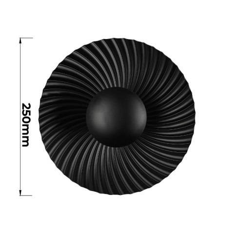 Kinkiet Sola czarny 1xG9