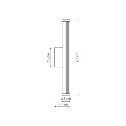 Kinkiet Vena 60 cm coffe LED CCT