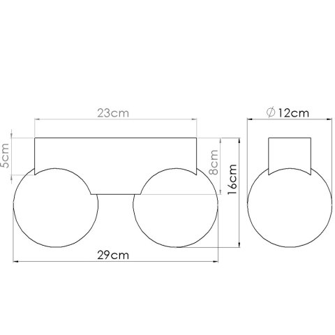 Plafon BULBO 2 naturalne drewno Plafon BULBO 2 naturalne drewno