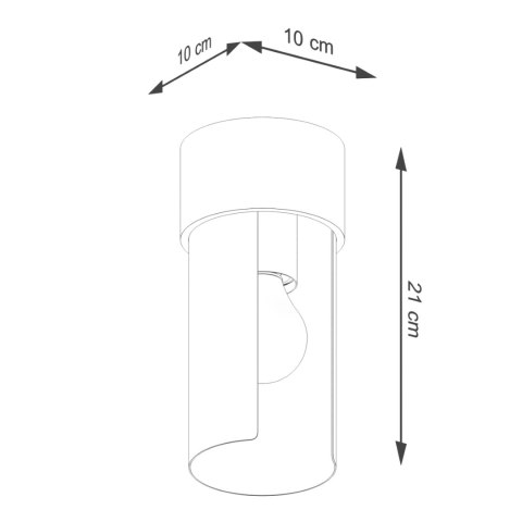 Plafon FLASH biały Plafon FLASH biały