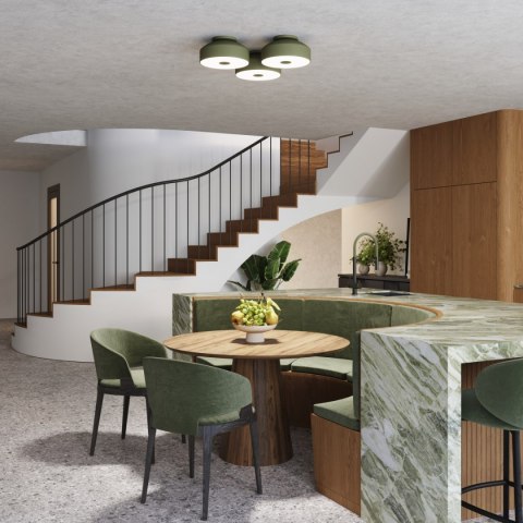 Plafon OMIQ zielony oliwkowy Plafon OMIQ zielony oliwkowy