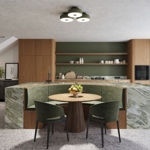 Plafon OMIQ zielony oliwkowy Plafon OMIQ zielony oliwkowy