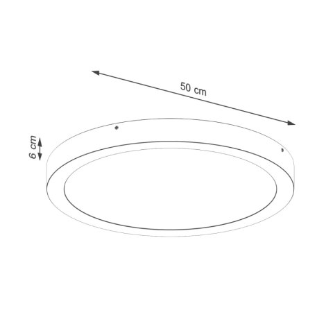 Plafon ONYX 50 biały LED 3000K Plafon ONYX 50 biały LED 3000K