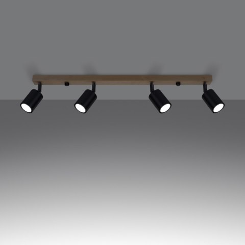 Plafon VERDO 4 czarny Plafon VERDO 4 czarny