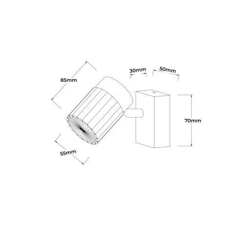 Erovia spot 1 złoty LED CCT