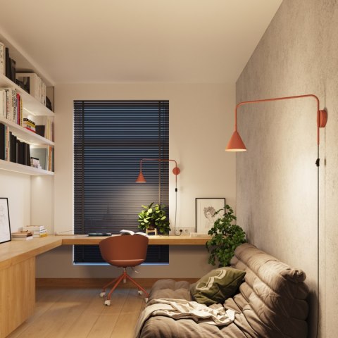 Kinkiet NOX ochra czerwona Kinkiet NOX ochra czerwona