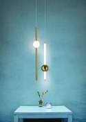 Lampa wisząca O-LINE LED 63 cm złoty połysk
