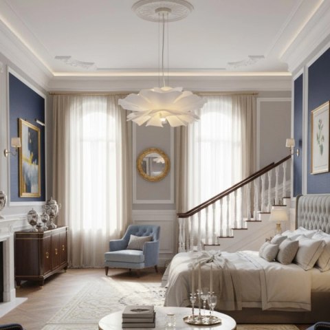 Lampa wisząca PEONY biała 50 cm