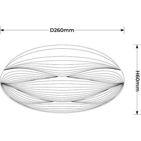 Plafon Moluna 26 cm biały LED 4000K
