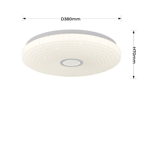 Plafon Solaro 40 cm biały LED 4000K