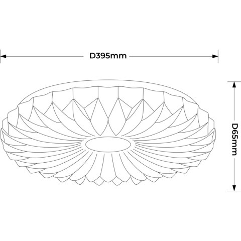 Plafon Zivora 40 cm biały LED 4000K