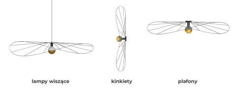 Kinkiet / Plafon ESKOLA 140 czarny Kinkiet / Plafon ESKOLA 140 czarny