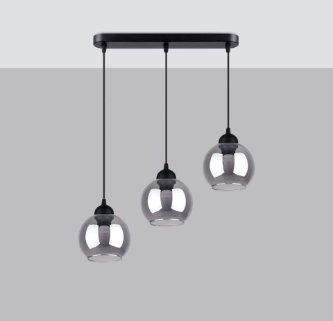 Lampa wisząca ALINO 3 czarna Lampa wisząca ALINO 3 czarna