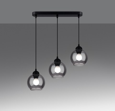 Lampa wisząca ALINO 3 czarna Lampa wisząca ALINO 3 czarna
