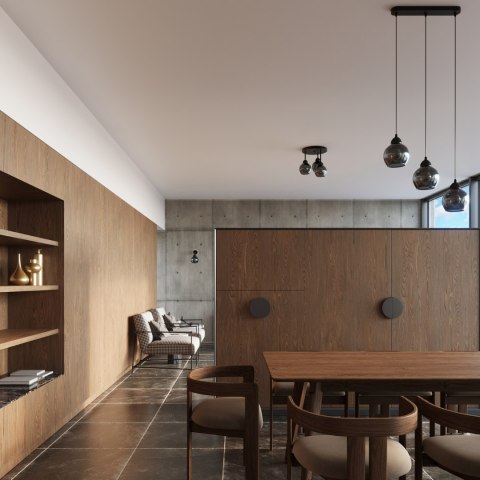 Lampa wisząca ALINO 3 czarna Lampa wisząca ALINO 3 czarna