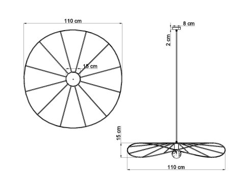 Lampa wisząca ESKOLA 110 czarna Lampa wisząca ESKOLA 110 czarna