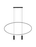 Lampa wisząca HOLAR 2 czarna