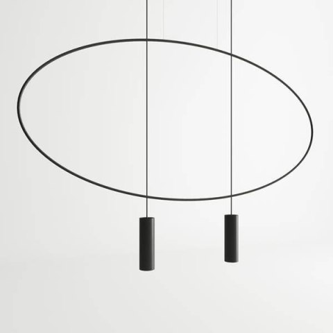 Lampa wisząca HOLAR 2 czarna Lampa wisząca HOLAR 2 czarna
