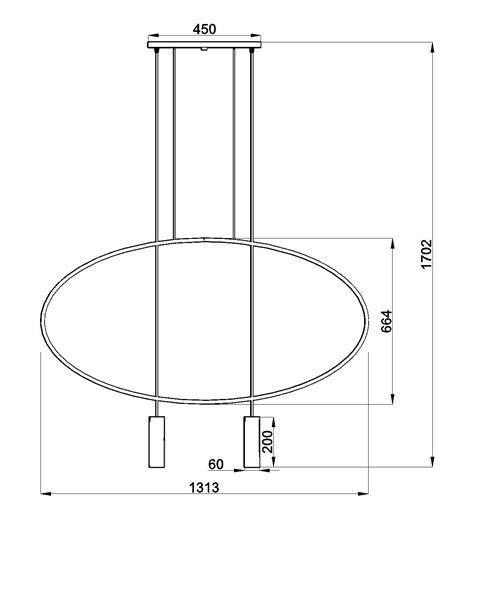 Lampa wisząca HOLAR 2 czarna Lampa wisząca HOLAR 2 czarna