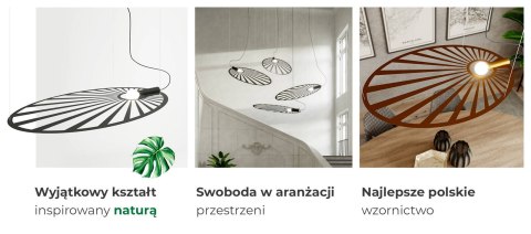 Lampa wisząca LEHDET czarna Lampa wisząca LEHDET czarna