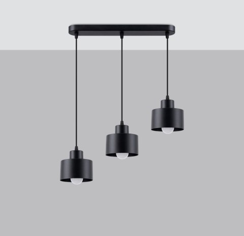 Lampa wisząca SAVAR 3 czarna Lampa wisząca SAVAR 3 czarna
