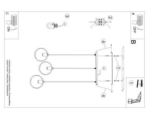 Lampa wisząca TITRAN 3 biała Lampa wisząca TITRAN 3 biała