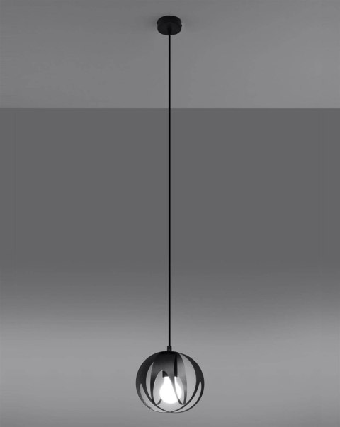 Lampa wisząca TULOS 1 czarna Lampa wisząca TULOS 1 czarna