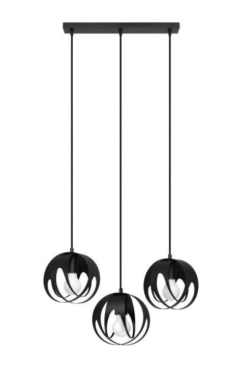 Lampa wisząca TULOS 3L czarna Lampa wisząca TULOS 3L czarna