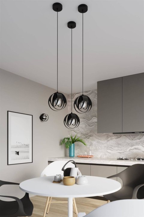 Lampa wisząca TULOS 3P czarna Lampa wisząca TULOS 3P czarna