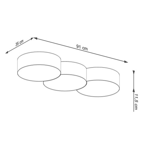 Plafon CIRCLE 3A biały Plafon CIRCLE 3A biały