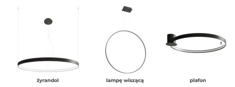 Plafon RIO 78 czarny LED 4000K Plafon RIO 78 czarny LED 4000K