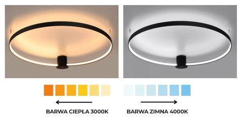 Plafon RIO 78 czarny LED 4000K Plafon RIO 78 czarny LED 4000K