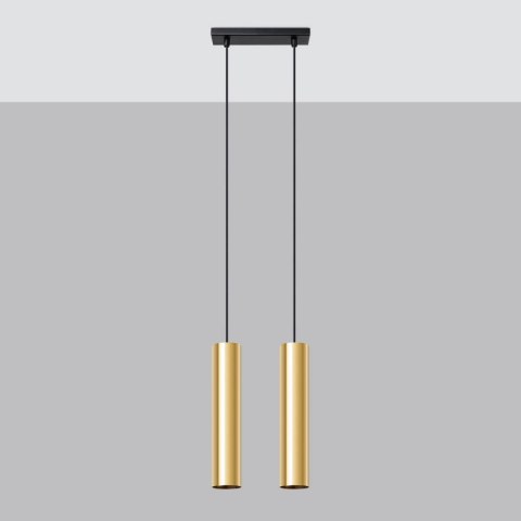 Lampa Wisząca LAGOS 2 złoty połysk Lampa Wisząca LAGOS 2 złoty połysk