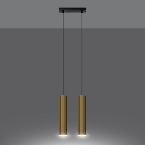 Lampa Wisząca LAGOS 2 złoty połysk Lampa Wisząca LAGOS 2 złoty połysk