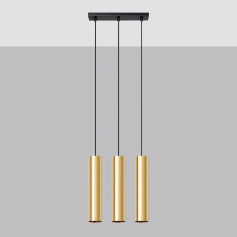Lampa Wisząca LAGOS 3 złoty połysk Lampa Wisząca LAGOS 3 złoty połysk