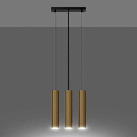 Lampa Wisząca LAGOS 3 złoty połysk Lampa Wisząca LAGOS 3 złoty połysk