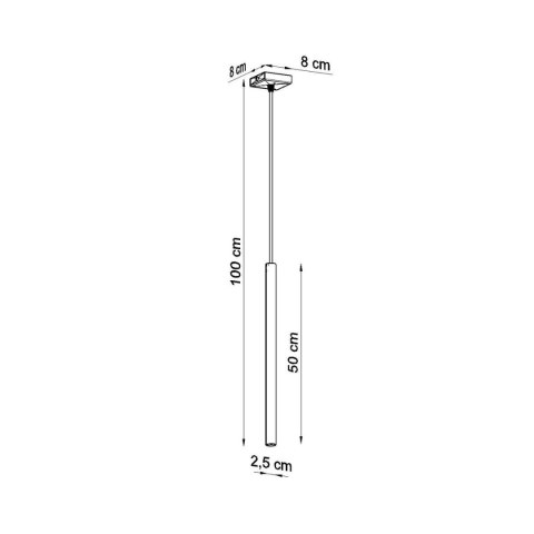 Lampa Wisząca PASTELO 1 złoty połysk Lampa Wisząca PASTELO 1 złoty połysk