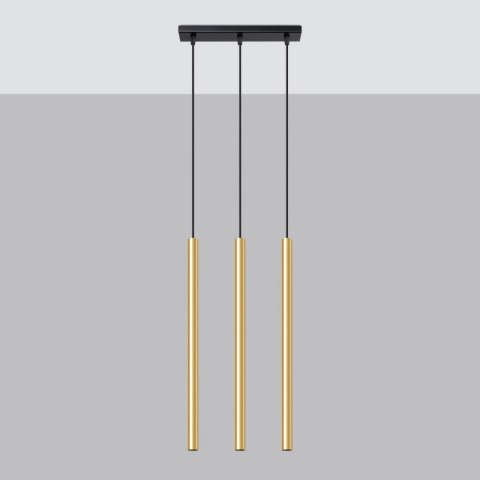 Lampa Wisząca PASTELO 3L złoty połysk Lampa Wisząca PASTELO 3L złoty połysk