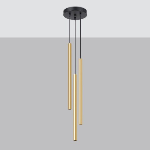 Lampa Wisząca PASTELO 3P złoty połysk Lampa Wisząca PASTELO 3P złoty połysk