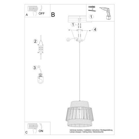 Lampa wisząca BRILO Lampa wisząca BRILO