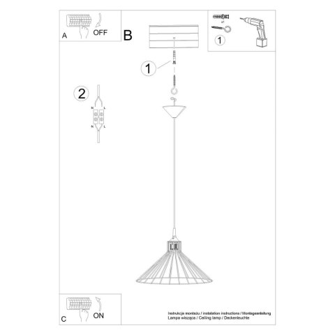 Lampa wisząca EDA Lampa wisząca EDA