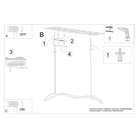 Lampa wisząca GALAKSE 148 czarna LED 2700-6500K Lampa wisząca GALAKSE 148 czarna LED 2700-6500K