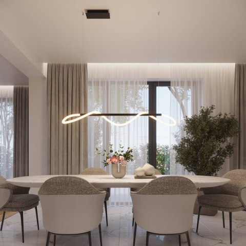 Lampa wisząca GALAKSE 148 czarna LED 2700-6500K Lampa wisząca GALAKSE 148 czarna LED 2700-6500K