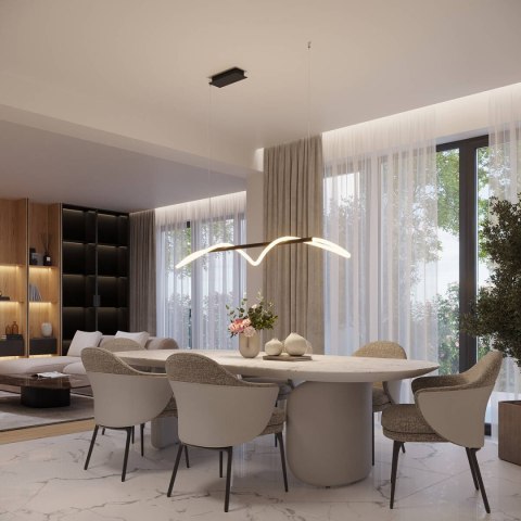 Lampa wisząca GALAKSE 148 czarna LED 2700-6500K Lampa wisząca GALAKSE 148 czarna LED 2700-6500K