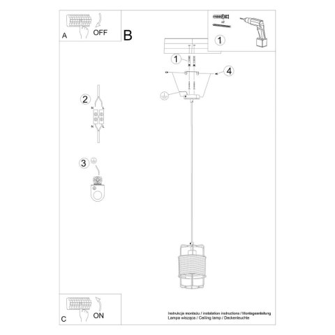 Lampa wisząca GIZUR 1 Lampa wisząca GIZUR 1